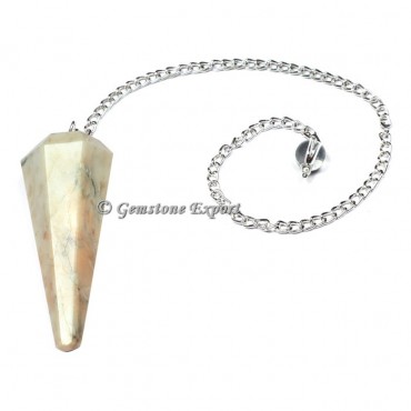 MoonStone Faceted Pendulum