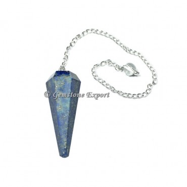 Lapis Lazuli  Faceted Pendulum