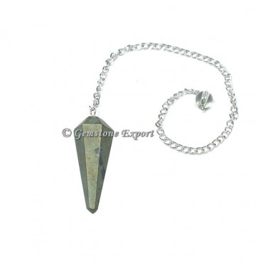 Pyrite Faceted Pendulum