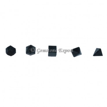 Black Tourmaline Sacred Geometry Set