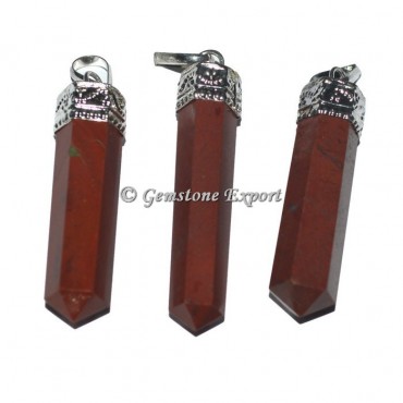 Red Jasper Cap Pencil Pendants