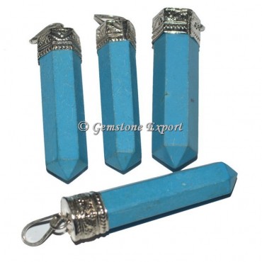 Turquoise Cap Pencil Pendants