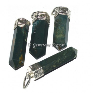 Blood Stone Cap Pencil Pendants