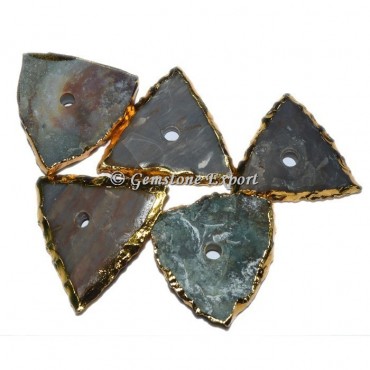 Agate Triangle Knob