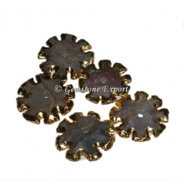 Flower Design Gemstone Arrowheads Knob