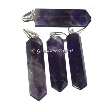 Amethyst Pencil Pendants