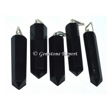 Black Obsidian Pencil Pendants