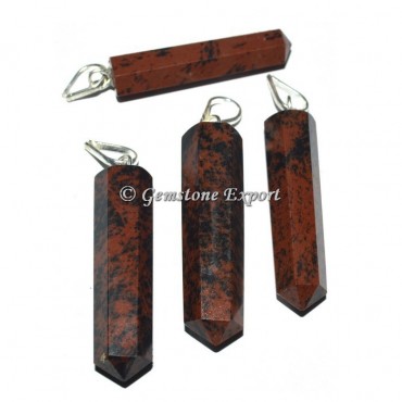 Mahogany Obsidian Pencil Pendants