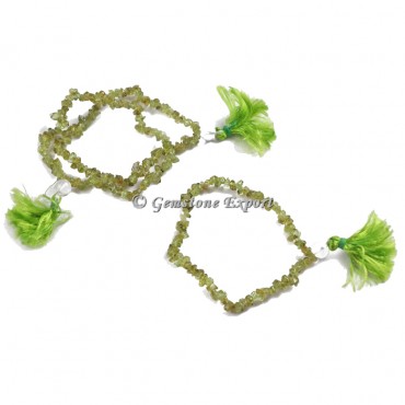 Peridot Chips Yoga Bracelets