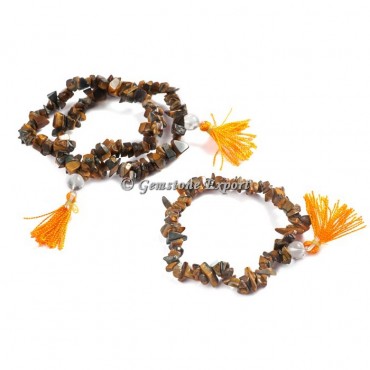 Tiger Eye Chips Yoga Bracelets