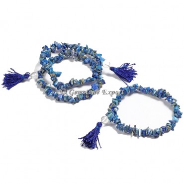 Lapis Lazuli Chips Yoga Bracelets