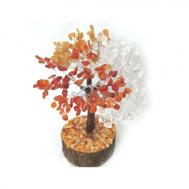 Crystal Quartz & Mix Stone Chips Tree