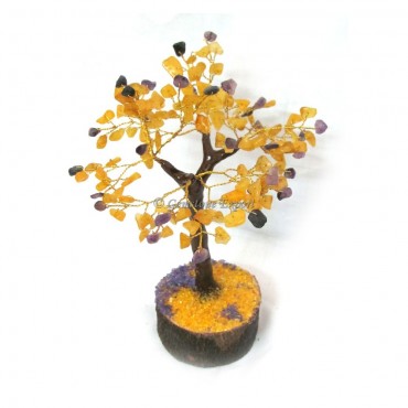 Yellow Quartz Chips Tree