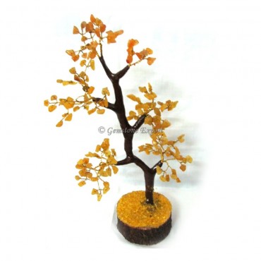 Golden Quartz Gemstone Tree