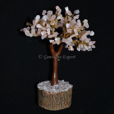 Rose Quartz 300pcs Chips Trunk Tree