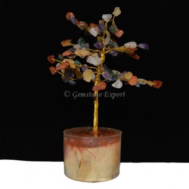 160pcs Chips  Chakra Stone Tree with Orgone Base