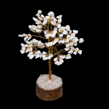 White Agate Golden Wire Tree(150 Chips)