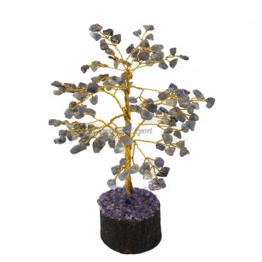 Iolite Golden Wire Tree (150 Chips)