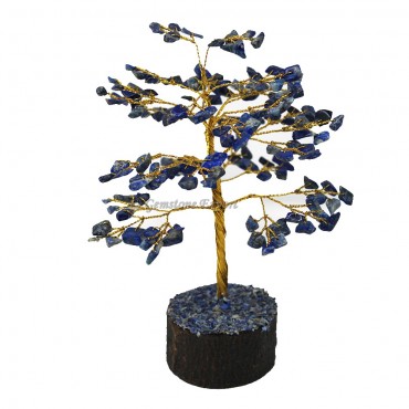 Lapis Lazuli Golden Wire Tree (150 Chips)