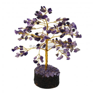 Amethyst Golden Wire Tree(150 Chips)