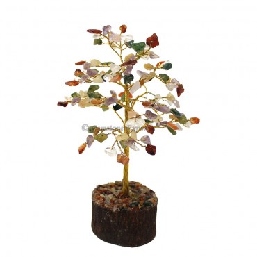 Multi Stone Golden Wire Tree(150 Chips)