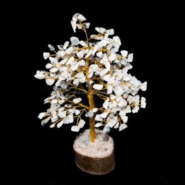 Rainbow Moonstone Golden Wire Tree(300 Chips)