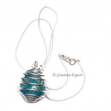 Tumbled Stone Cage Pendant