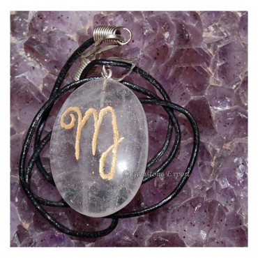 Crystal Quartz Zodiac Signs Pendants