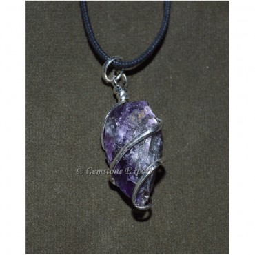 Amethyst Rough Pendants