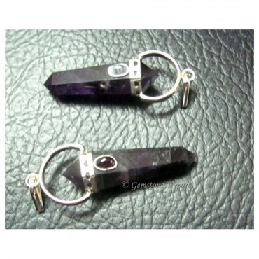 Amethyst Double Point Pendants