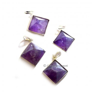 Amethyst Pyramids Pendants