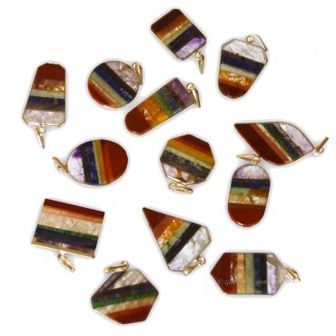 Multi Shape Stone Pendants