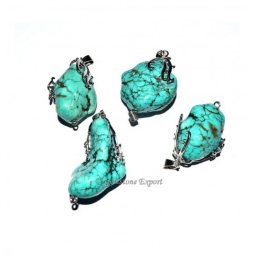 Turquoise Tumbled Pendants