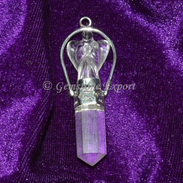 Crystal Angel and Pencil Point Pendants