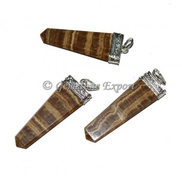 Aragonite Flat Pencil Pendants