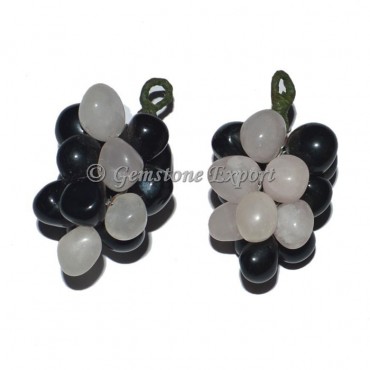 Black and Rose Grape Pendants