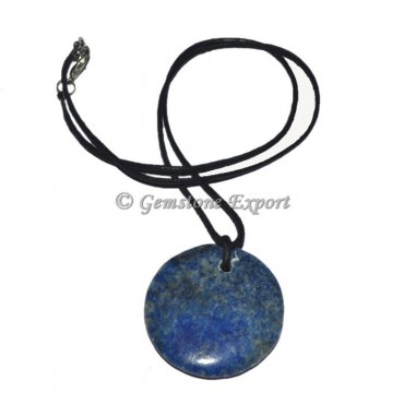 Lapis Lazuli Dis Stone Pendant