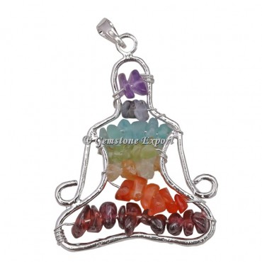 Buddha Seven Chakra Pendant