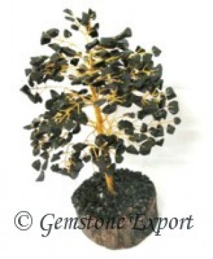 Black Agate Gemstone Tree