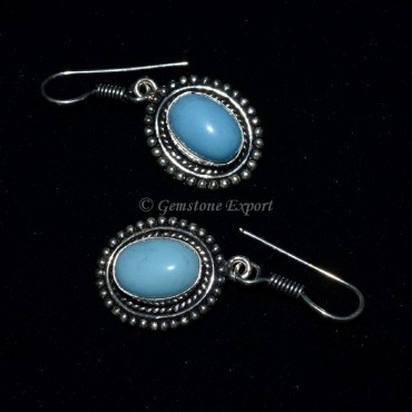 Turquoise Oval Earing