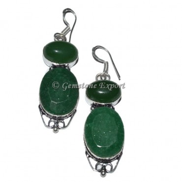 Green Stone Earrings