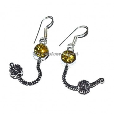 Lemon Quartz Earring For Sale..