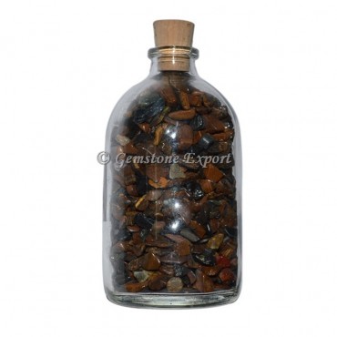 Tiger Eye Big Size Gems Bottle