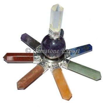 Chakra Pencil with Amethyst Ball Chakra Generator