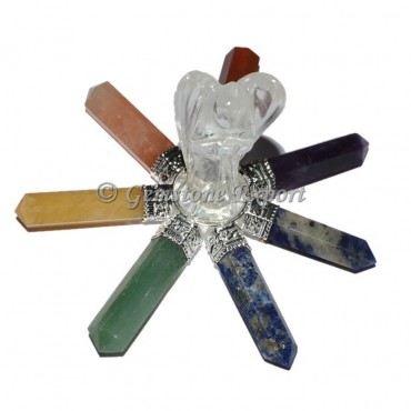 Crystal Angel with Chakra Point generator