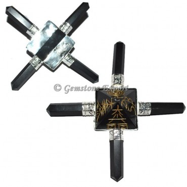 Black Tourmaline Reiki Pyramid Energy Generator