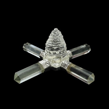 Clear Quartz Shree Yantra Healing Generator