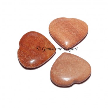 Peach Aventurine Small Hearts