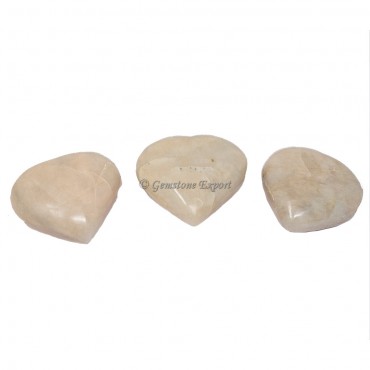 Cream Moonstone Big Hearts