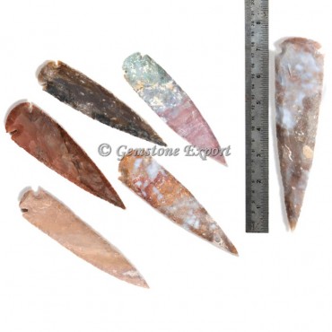 Agate  Arrowheads 7 Inch